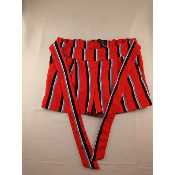 Body By Us Womens mid-rise black/white houndstooth shorts, size Large - Picture 1 of 3